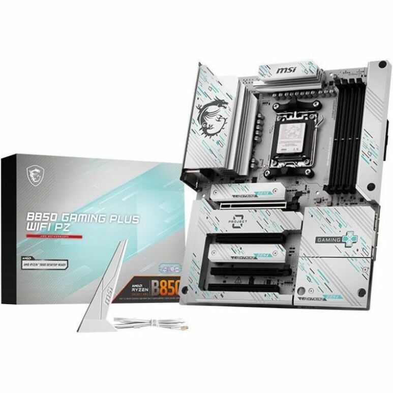 MSI B850 GAMING PLUS WIFI PZ Gaming Desktop Motherboard - AMD B850 Chipset - Socket AM5 - ATX MSI B850 GAMING PLUS WIFI PZ Gaming Desktop Motherboard - AMD B850 Chipset - Socket AM5 - ATX